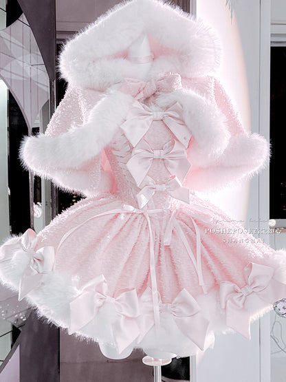 Poshepose Christmas Dance Series Pink Snow Lolita Dress