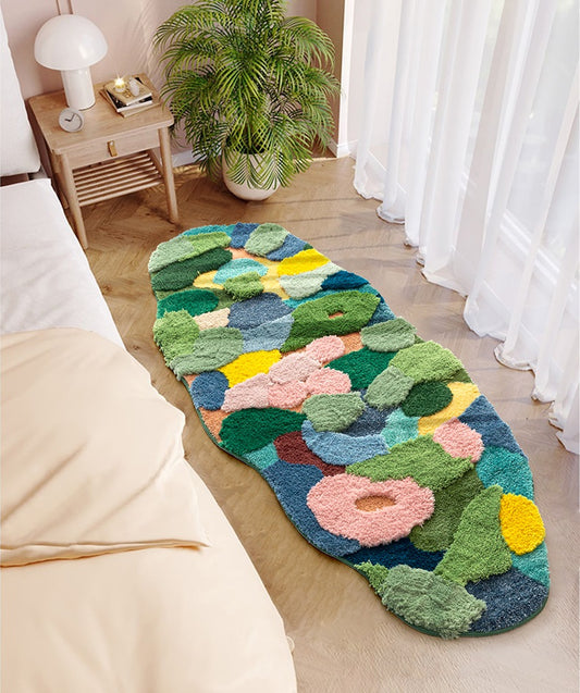 River Forest Valley Flower Nature Soft Mat Moss Rugs Carpets Decor