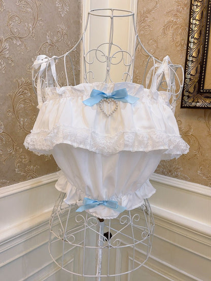 Sweetheart Princess Pink Blue Lace Cute Sweet Camisole Top