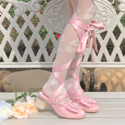 Mr Autumn Elegant Balletcore Le Ballet EGL Heart Pearl Pink White Black Red Silver Shoes