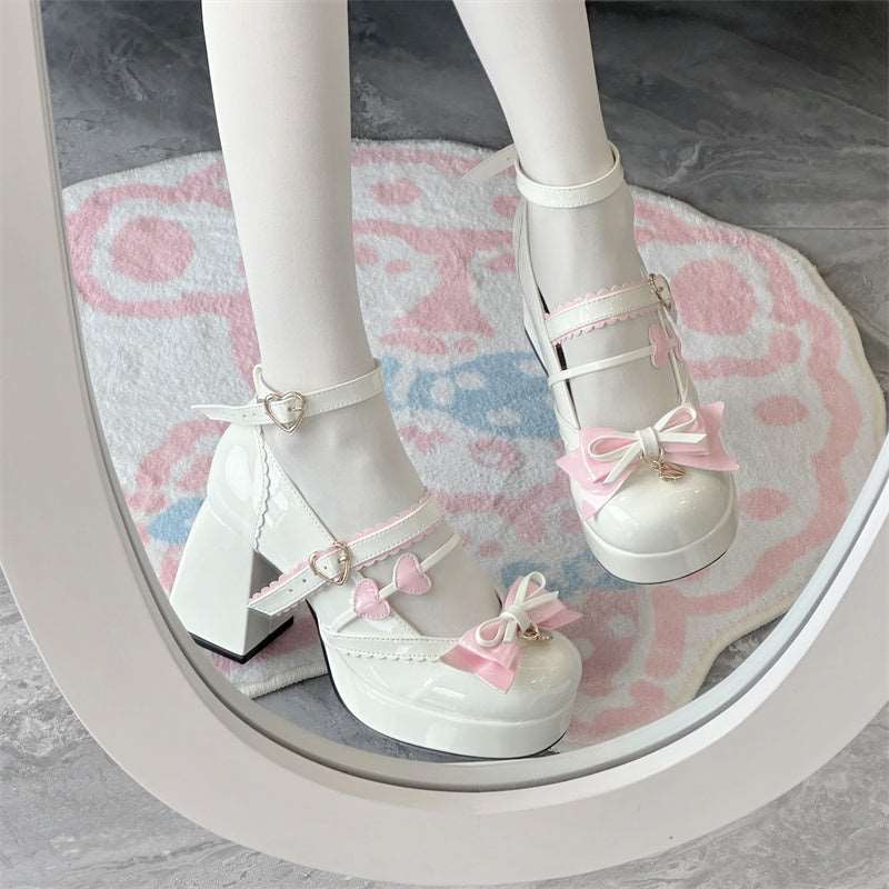 Cookie Sauce Lolita Sweet Love Height Heels Mary Jane Shoes