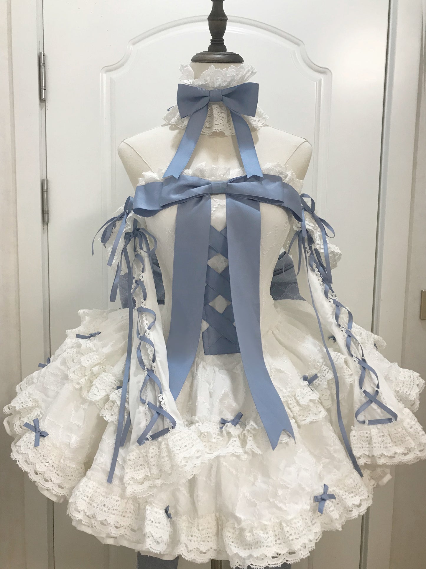 Sleeping Dream First Love Chii Chan White Pink Blue Lolita Dress