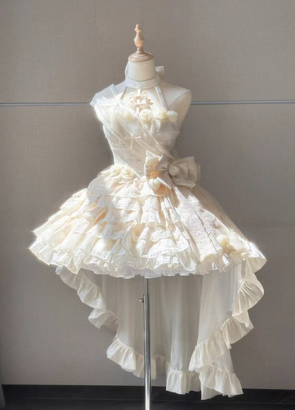 Flying Diary Miss Universe Cream & Black Lolita Dress