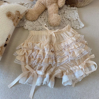 Dormir Doll EGL Lace Ruffled Cotton Black White Blue Beige Bloomers Shorts