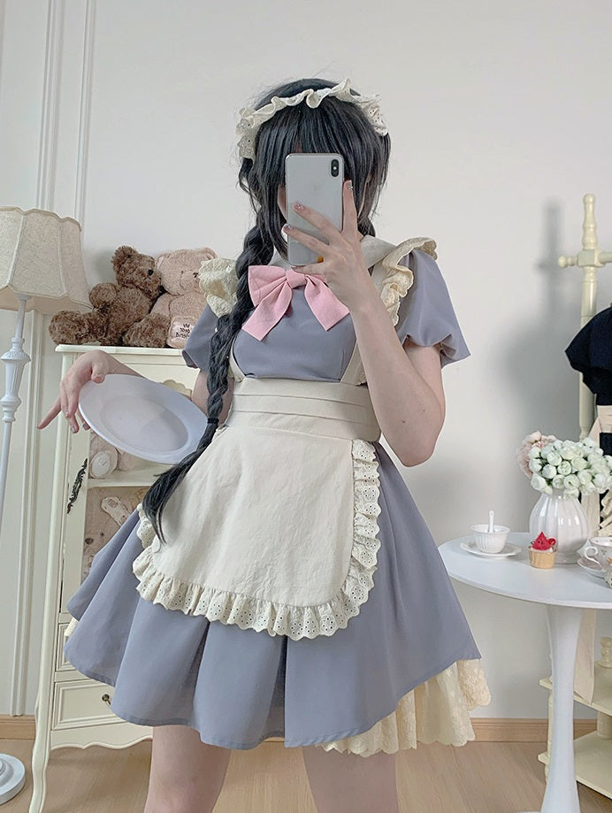 Universal Lolita Kiss Kiss Maid Cosplay Dress