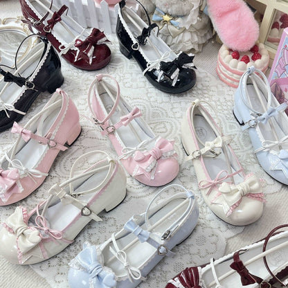 Biscuit Cookie Lolita Milk Party Low Heels Mary Jane Shoes