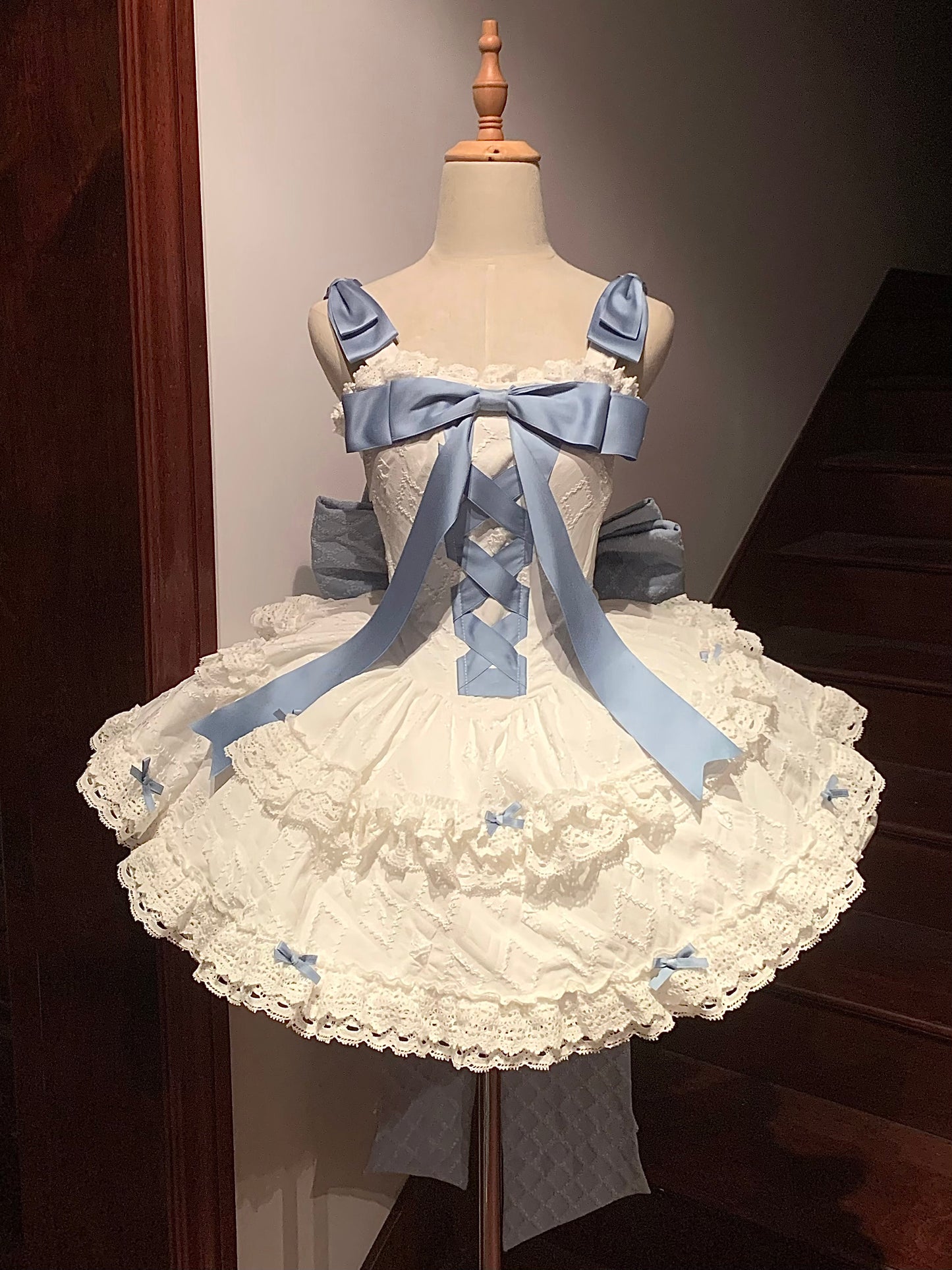 Sleeping Dream First Love Chii Chan White Pink Blue Lolita Dress