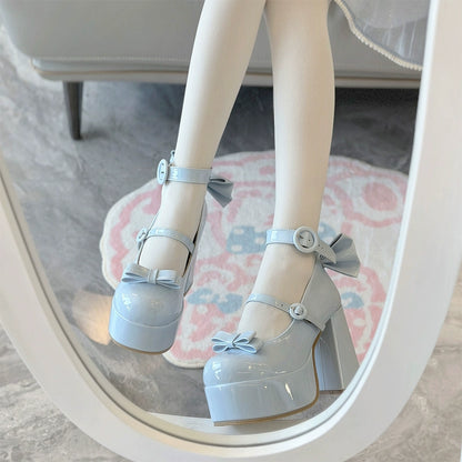 Fairy Godmother Contract Doll Glossy White Pink Blue Black High Heels Shoes