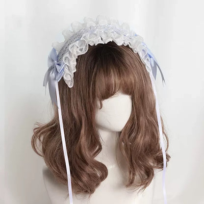 Lolita Lace Cat Ears Bow Hairband Hair Accessories