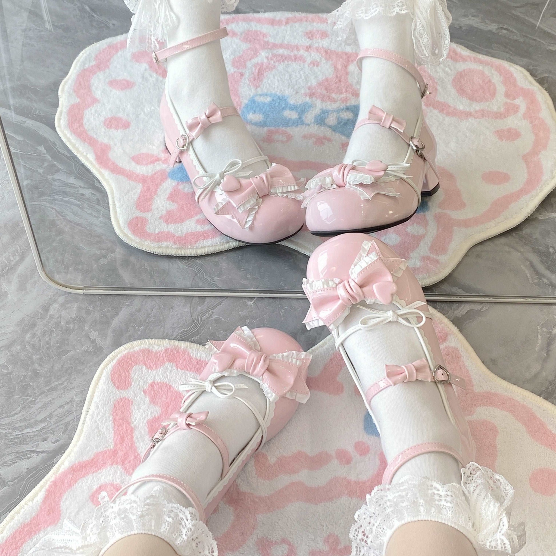 Biscuit Cookie Lolita Milk Party Low Heels Mary Jane Shoes