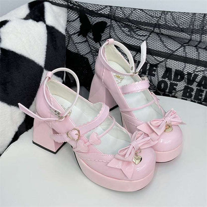 Cookie Sauce Lolita Sweet Love Height Heels Mary Jane Shoes