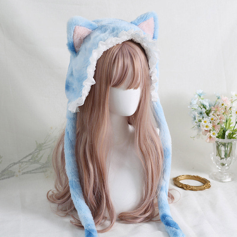 Lolita Cat Ears Cute Velvet Plush Winter Hairband Headband