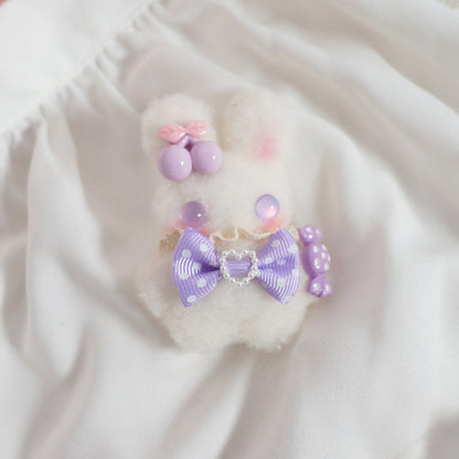 Candy Fairy Lolita Cute Rabbit Bunny Handmade Brooch Hairpin Hair Clip Hair Accessories Pins