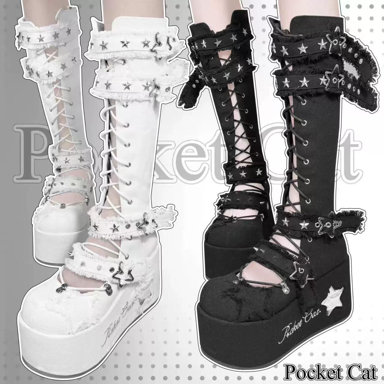 Cat knee high boots hotsell