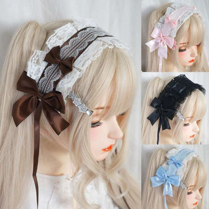 Candy Fairy Lolita Lace Sweet Bow Handmade Hairband Accessories