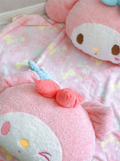 Cute Girl Pink Melody Wink Plush Plushie Cushion Pillow Room Decor