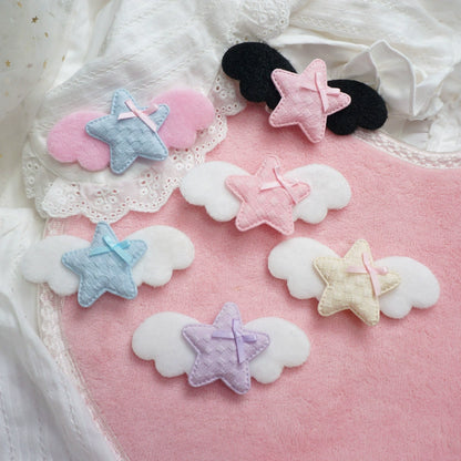 Candy Fairy Angel Star Wings Hair Clips Hair Accessories