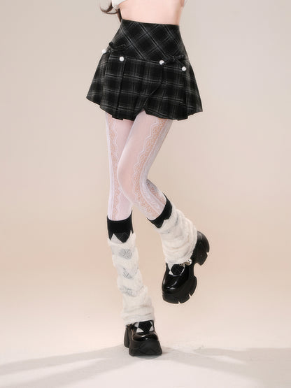 Young Eyes Annual Plaid Red Brown Blue Black Mini Skirt