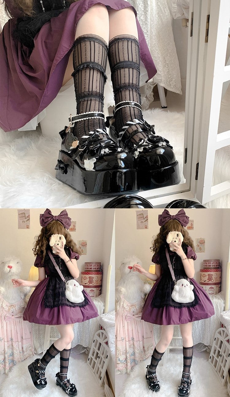 Mikko Milk Cake Cheese Mango Story Bow Lolita Shoes