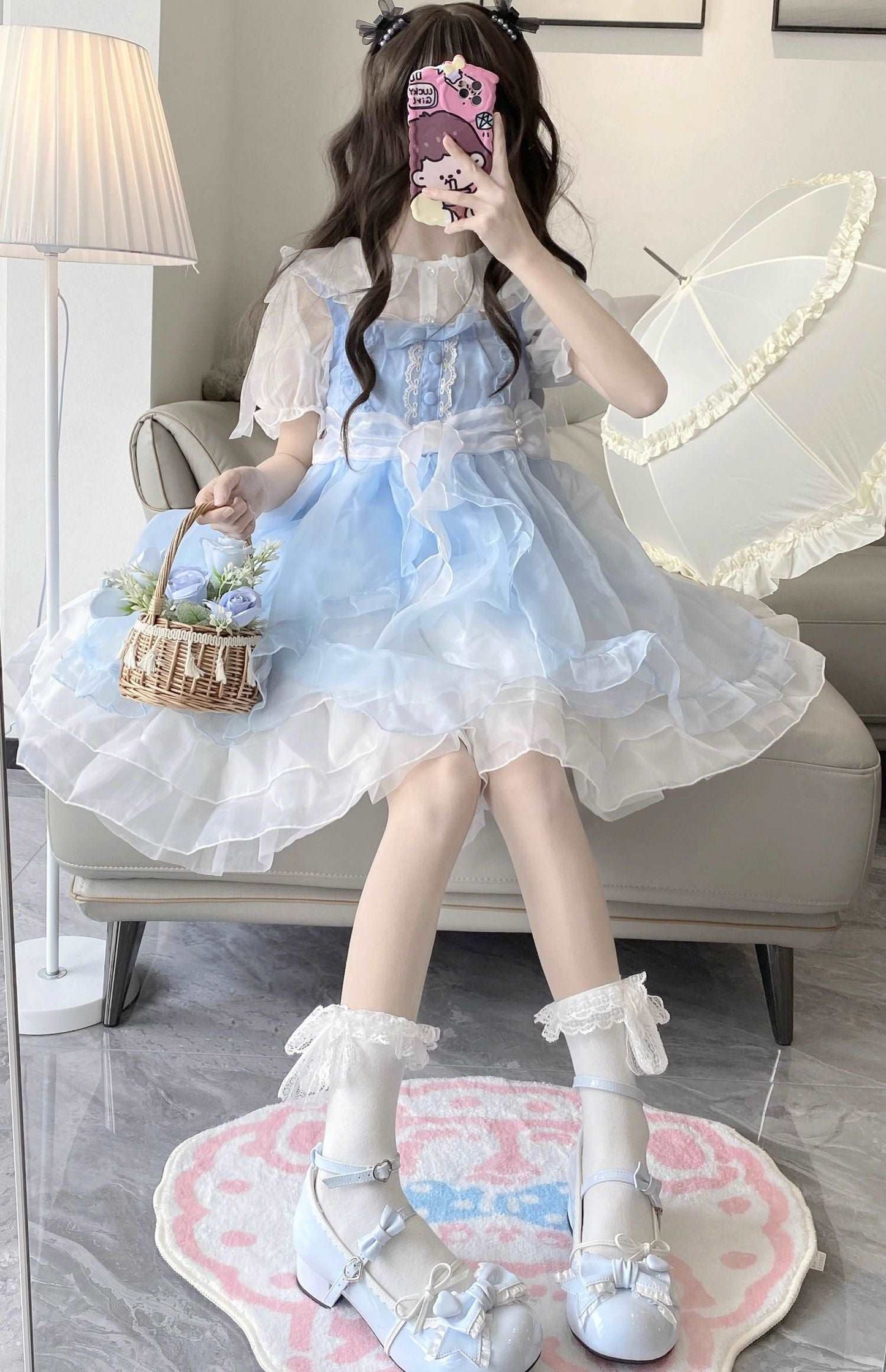 Biscuit Cookie Lolita Milk Party Low Heels Mary Jane Shoes