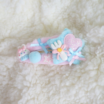 Candy Fairy Sweets Rabbit Star Pastel Pink Blue Yellow Y2K Hair Clips Hair Accessories