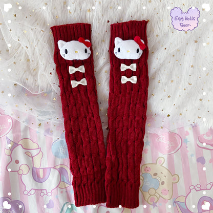 Kitty Purple Devil Melody Cinnamon Dog Winter Arm Leg Warmers