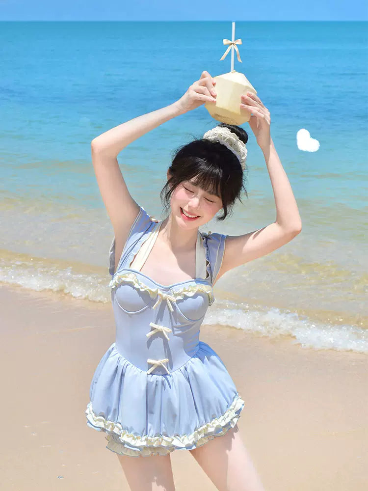 Chichi Sea Salt Blue Onepiece Swimsuit