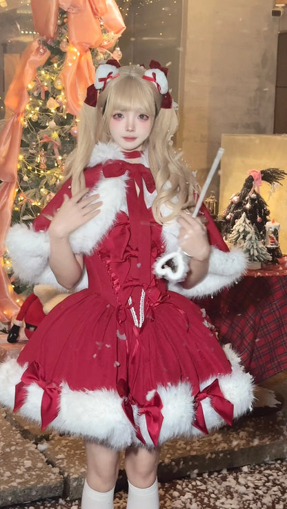 Poshepose Christmas Dance Series Red Lolita Dress