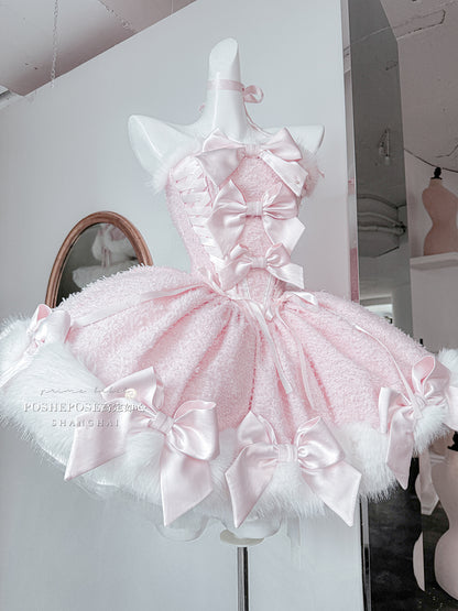 Poshepose Christmas Dance Series Pink Snow Lolita Dress