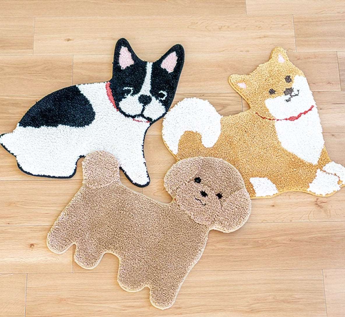 Cute Animal Shiba Inu Dog Puppy Cat Sheep Alpaca Bathroom Non Slip Mat Rug Carpet Decor