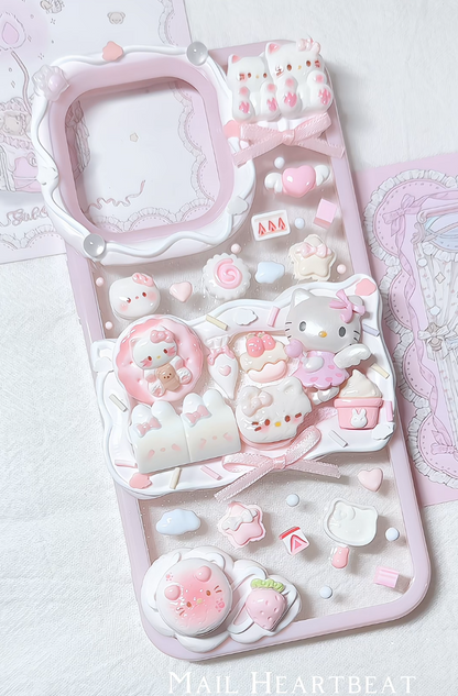 Mail Heartbeat Yummy Kitty Cat Handmade Phone iPhone Case