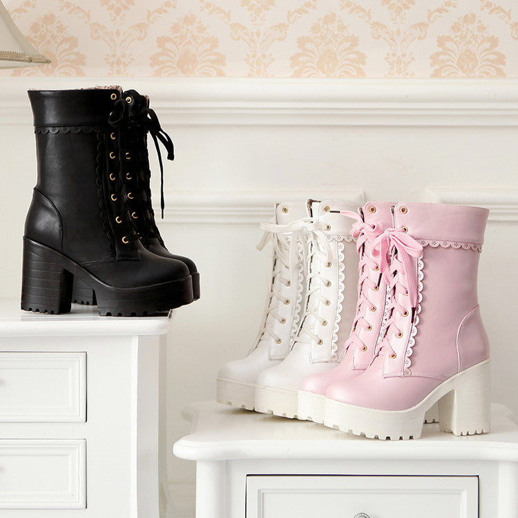 Sweet Princess High Heels Boots