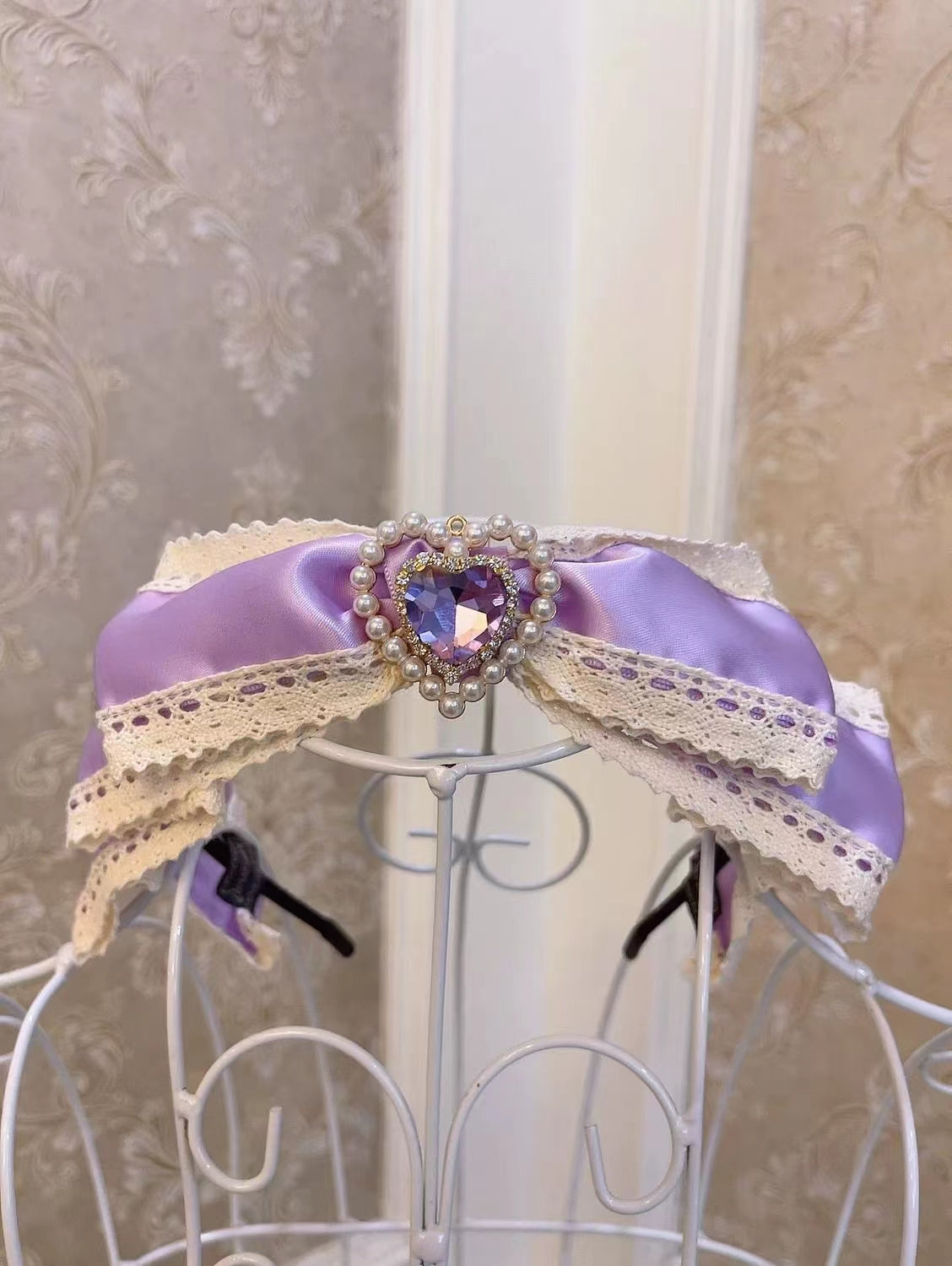 Sweetheart Princess Runaway Princess Heart Diamond Headband Hairband Hair Accessories