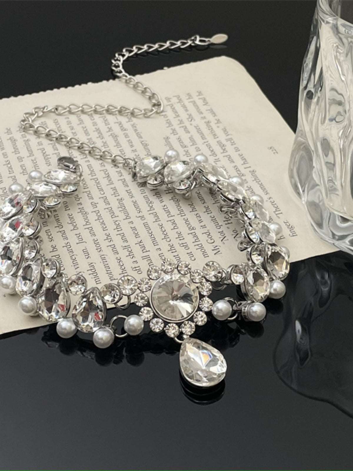 Baroque Style Luxury Pearl Zircon Jewelry Necklace