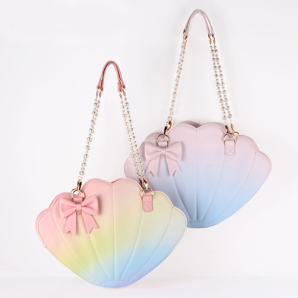 Sweet Girl Fairy Rainbow Mermaid Seashell Shoulder Bag