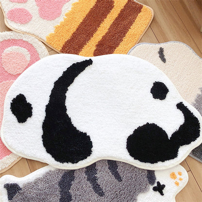 Cat Panda Paw Animal Bedroom Rugs Carpets Decor