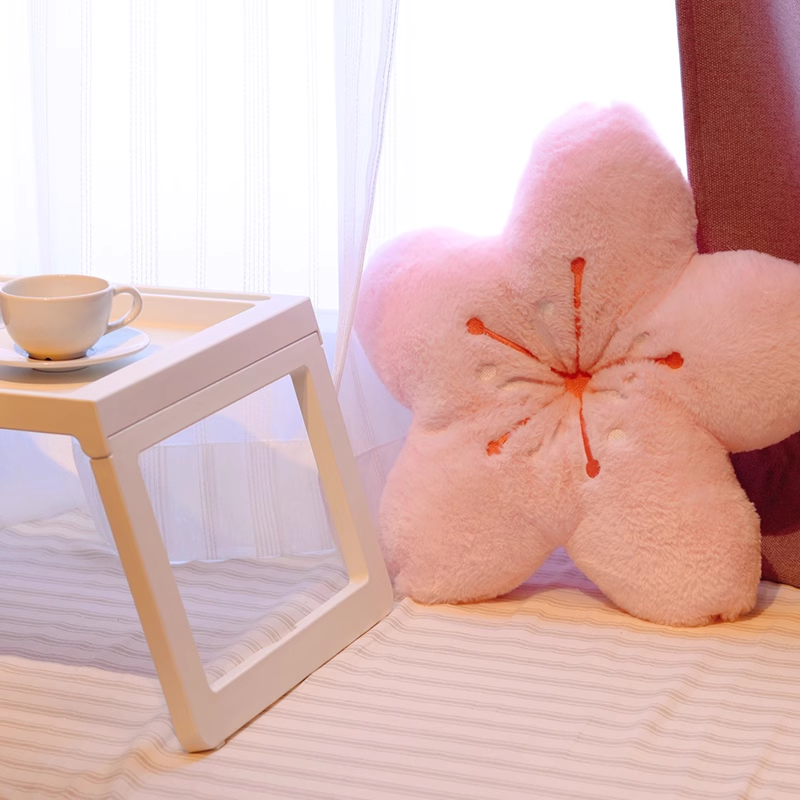 Sakura Cherry Blossom Flower Plush Chair Seat Cushions Room Decor