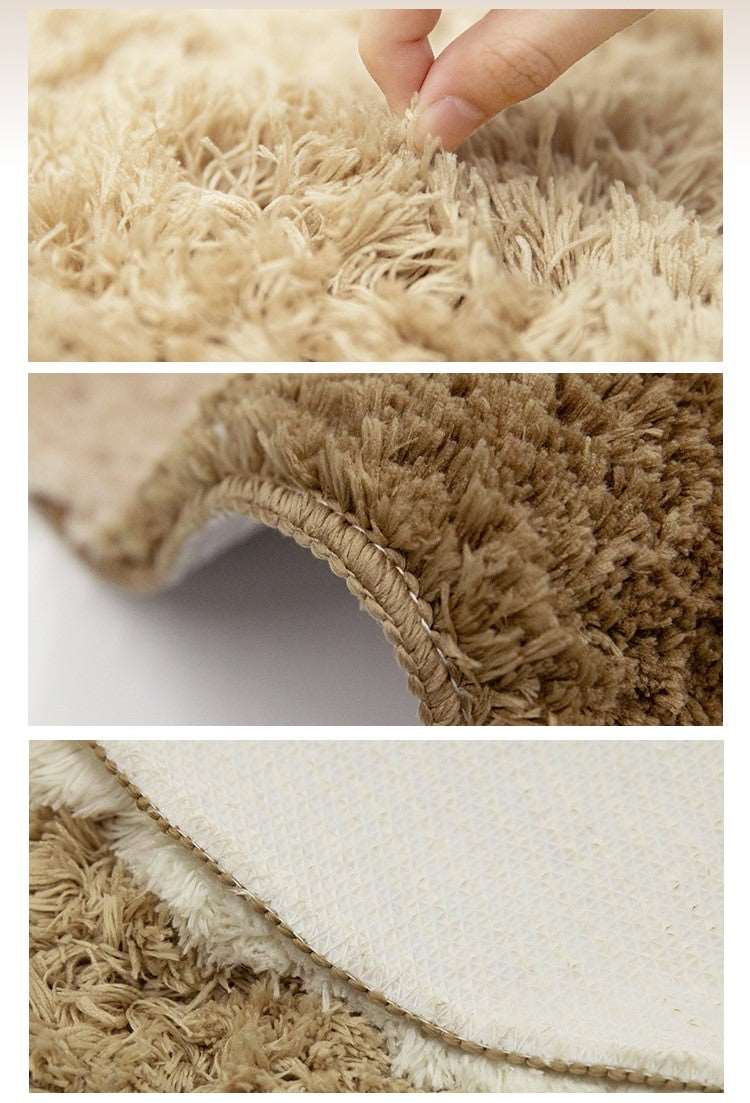 Brown Snow Beige Parisian Neutral Classic Nature Soft Mat Moss Rugs Carpets Decor