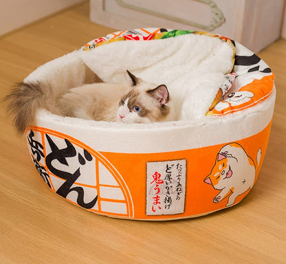 Red & Orange Japanese Beef Ramen Instant Noodles Cup Cats Dogs Pets Beds House