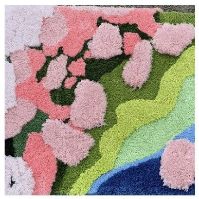 Four Seasons Spring Summer Fall Winter Japanese Style Flower Nature Soft Mat Moss Rugs Carpets Decor