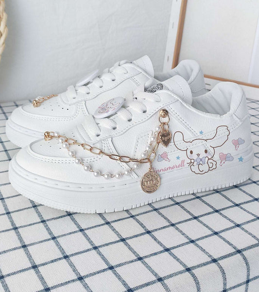 Cute Cinnamoroll Chains Sneakers Running Shoes