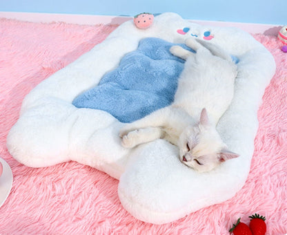 Cute White Fluffy Soft Puppy Cats Dogs Pets Beds House