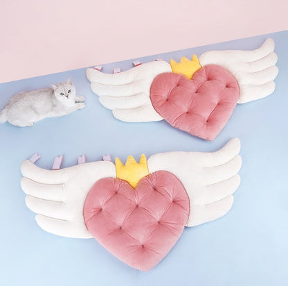 Sweet Crown Angel Wings Cats Dogs Pets Beds