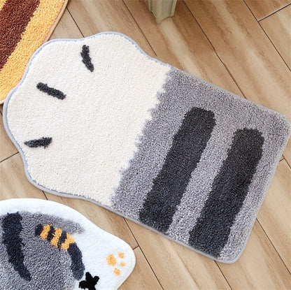 Cat Panda Paw Animal Bedroom Rugs Carpets Decor