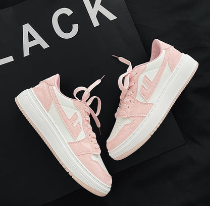 Student Pink White Soft Spring Sneakers Shoes