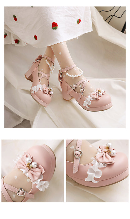 Sweet Rococo Princess High Heels Shoes