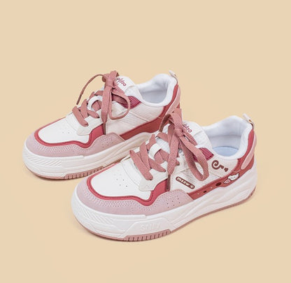 Meow Milk Tea Red Pink Sporty Sneakers Running Shoes