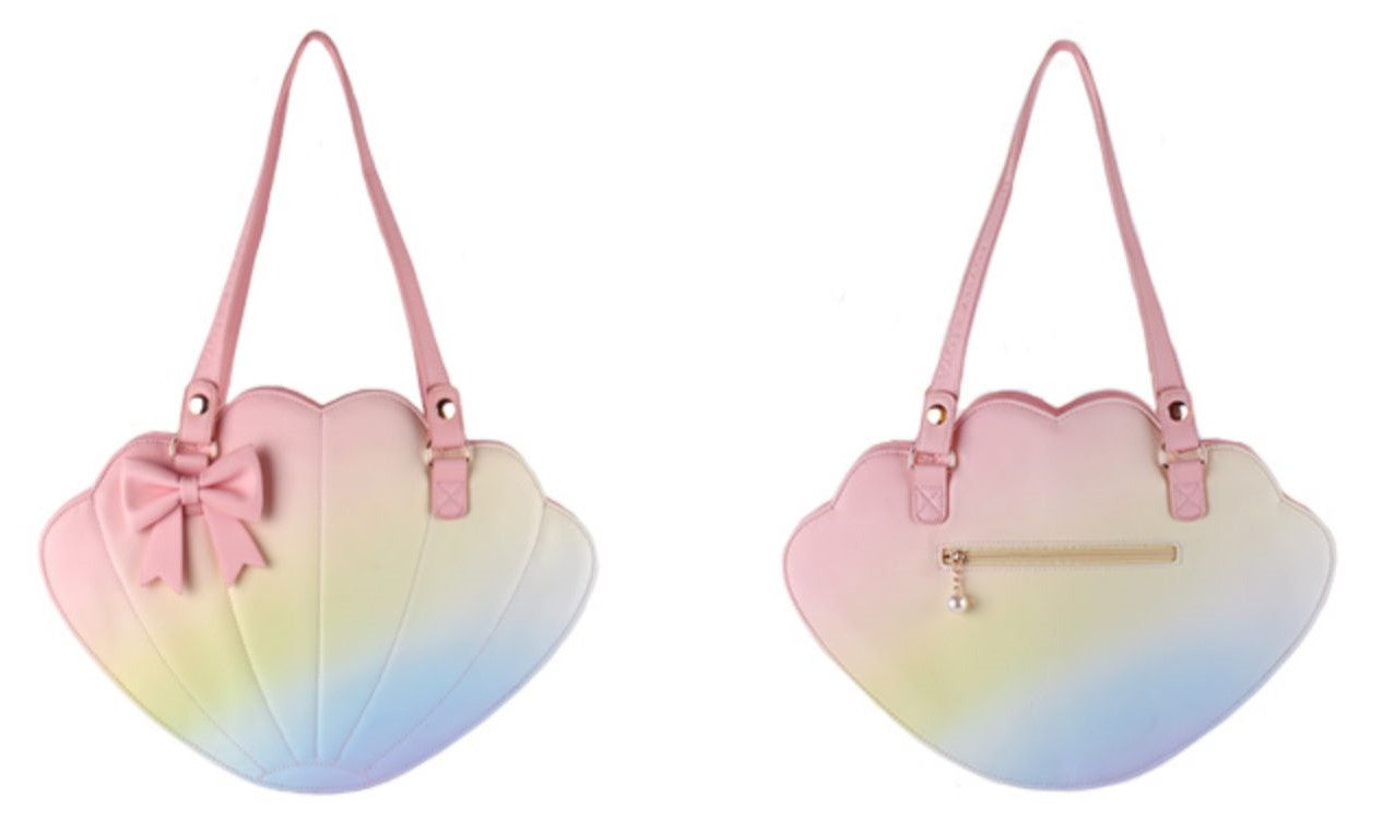 Sweet Girl Fairy Rainbow Mermaid Seashell Shoulder Bag