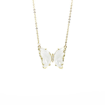 Fantasy Butterfly Crystal Necklace & Earrings