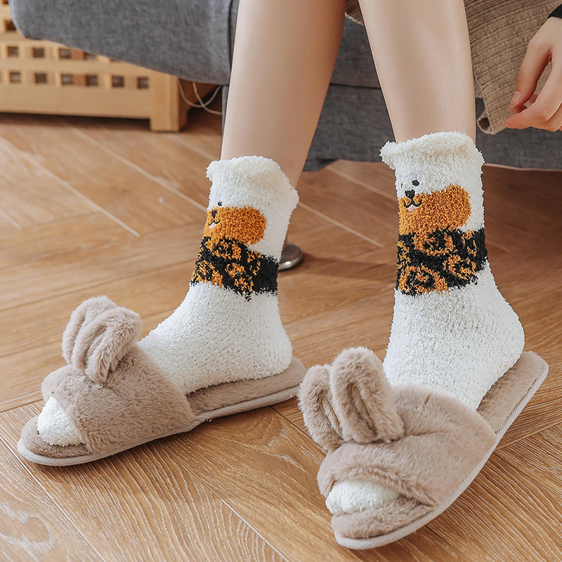 Shiba Inu Dog Warm Thick Plush Socks Set